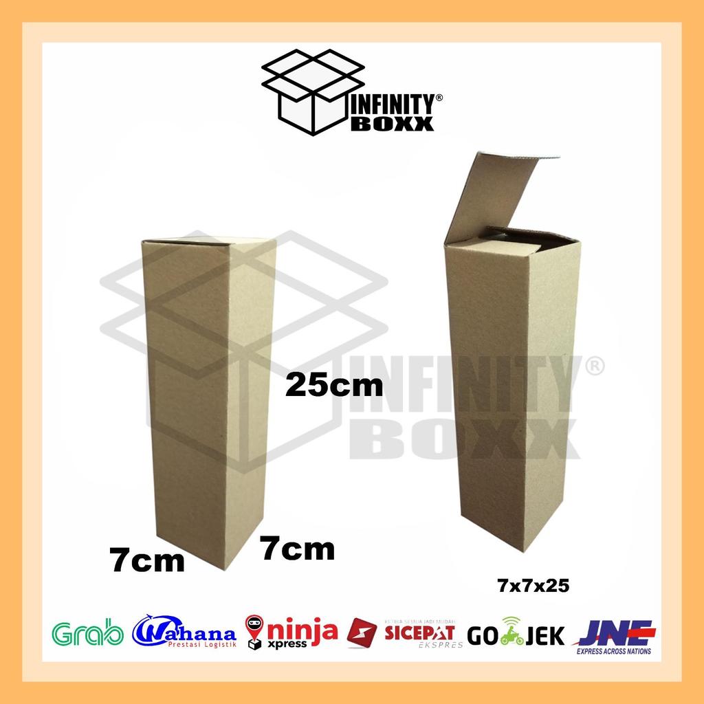 kotak kardus pizza box die cut ukuran 7x7x25