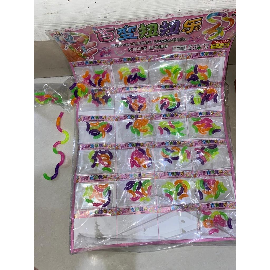 ATS MAINAN SAMBUNGAN PIPA LIKA LIKU ULAR FLEKSIBEL EDUKATIF SENSORIK MOTORIK / FUN TOYS COLORFUL