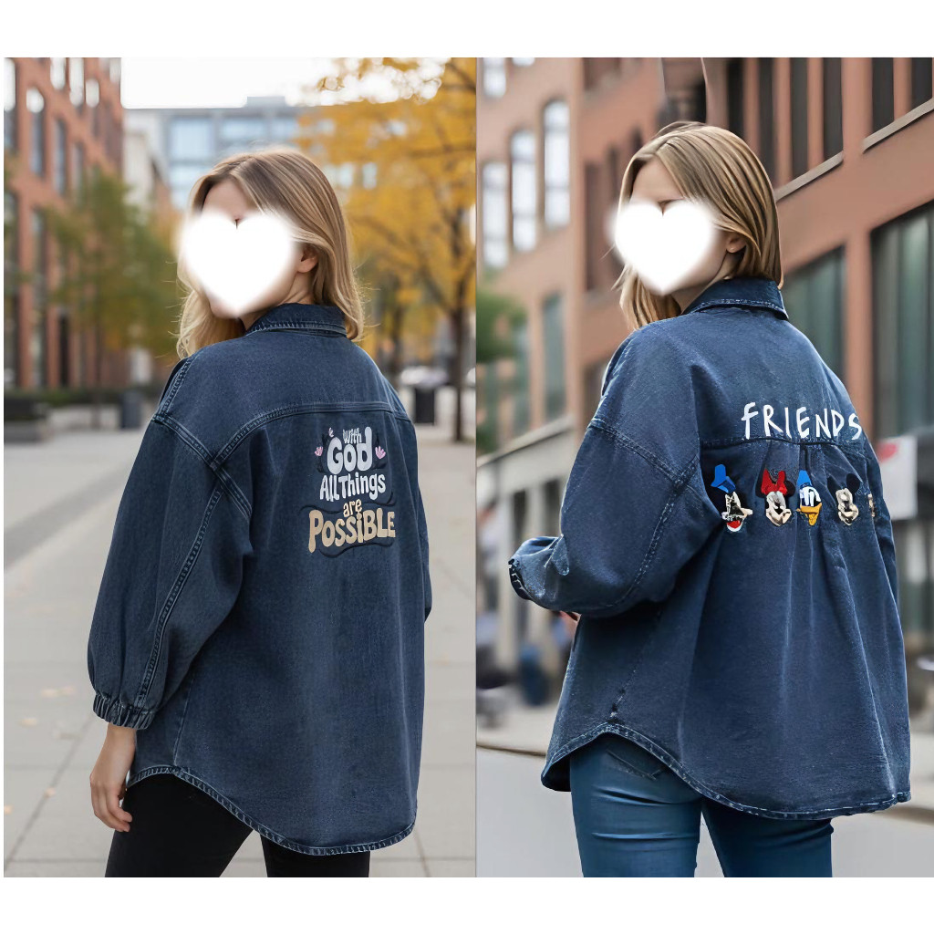 Jaket Jeans Zipper Atasan Wanita Jaket Denim Jaket Cantik