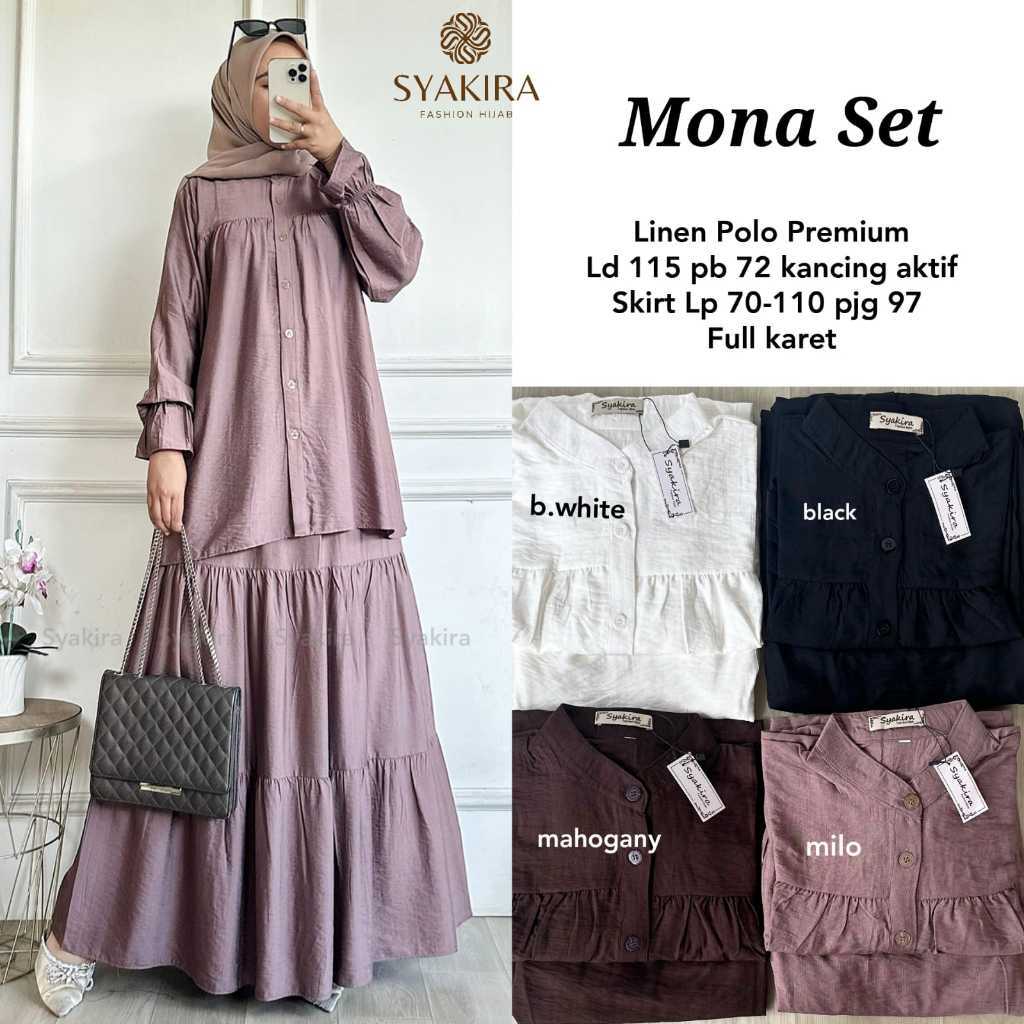 1002   MONA SET by sYAKIRA FASHION HIJAB  ORIGINAL // ONESTUFF