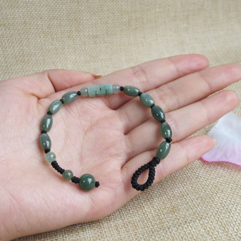 Merah Asli Giok Tali Buatan Burma Gelang Lulutong