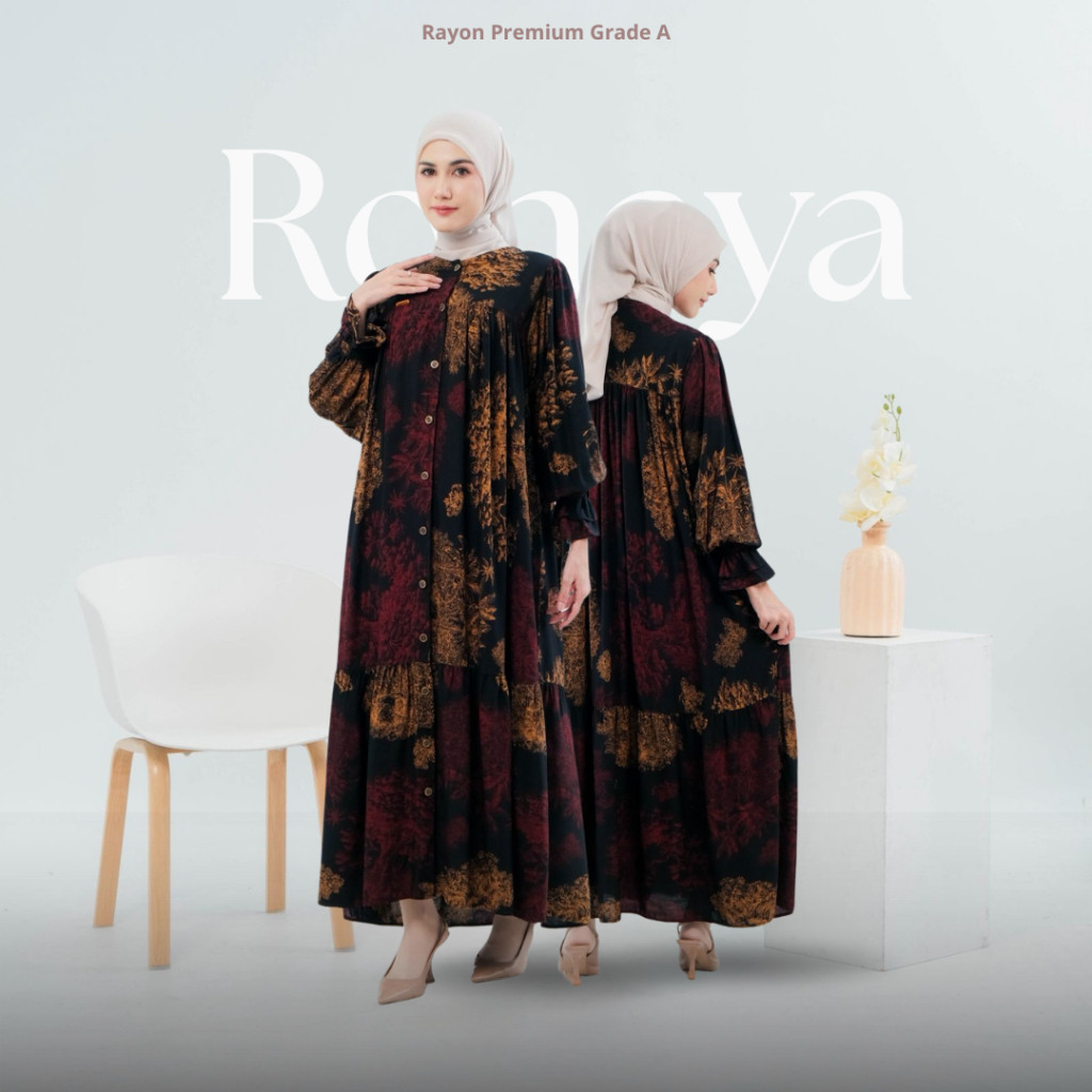 Dress Gamis Rayon Premium SyifaZakia Nyaman Elegan