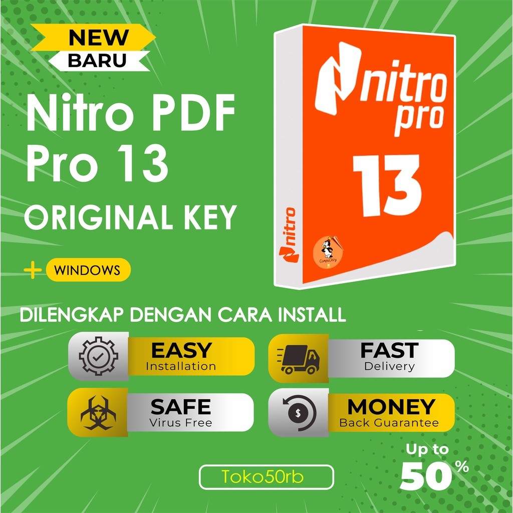 Nitro Pro 13 Lisensi ORIGINAL Lifetime 1 PC