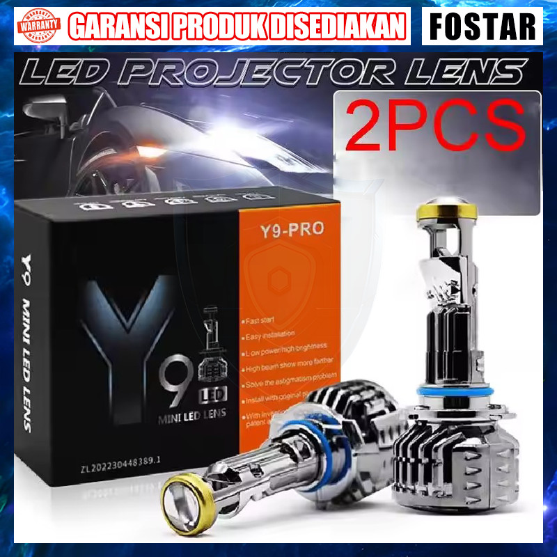 Y9 Pro Mini Projector H4 Lampu Led Mobil H11 Fog Lamp Mini Projector