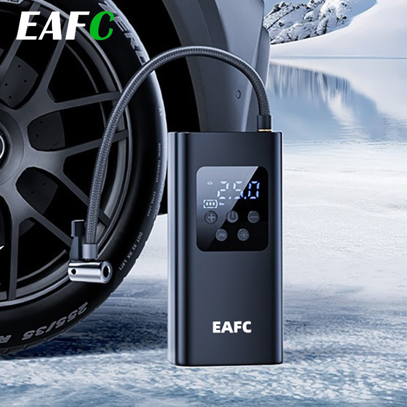 Wireless/Wired Electric Tire Inflator LCD gital splay Portable Tyre Inflator with LED Light gital In