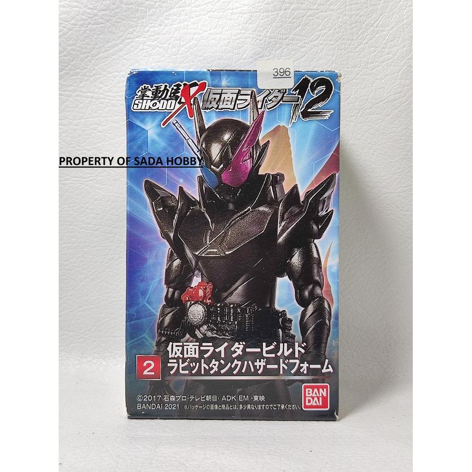 Shodo X Kamen Rider 12 Kamen Rider Build Rabbit Tank Hazard Form Box Damage Dcast