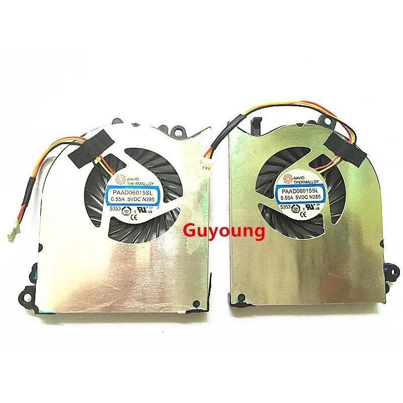 PAAD06015SL DC5V 0.55A 3Pin Fan For MSI GS60 GS60-2PC GS60-2PE GS60-2PL 2PM MS-16H2 16H7 16H5 MS-16H