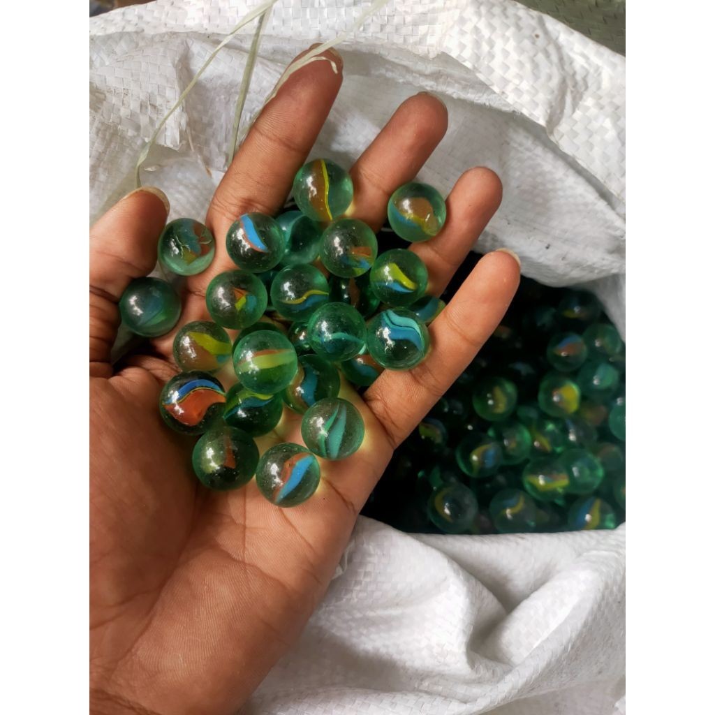 GMJ 25 BIJI NEKER MACAN / NEKER BIASA / MAINAN KELERENG 25 PCS