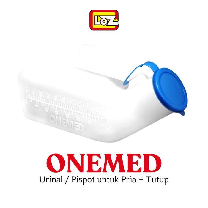 ONEMED Pispot Urinal Portable Dewasa Pria & Wanita + Tutup | Alat Bantu Buang Air Kecil Laki-laki & 