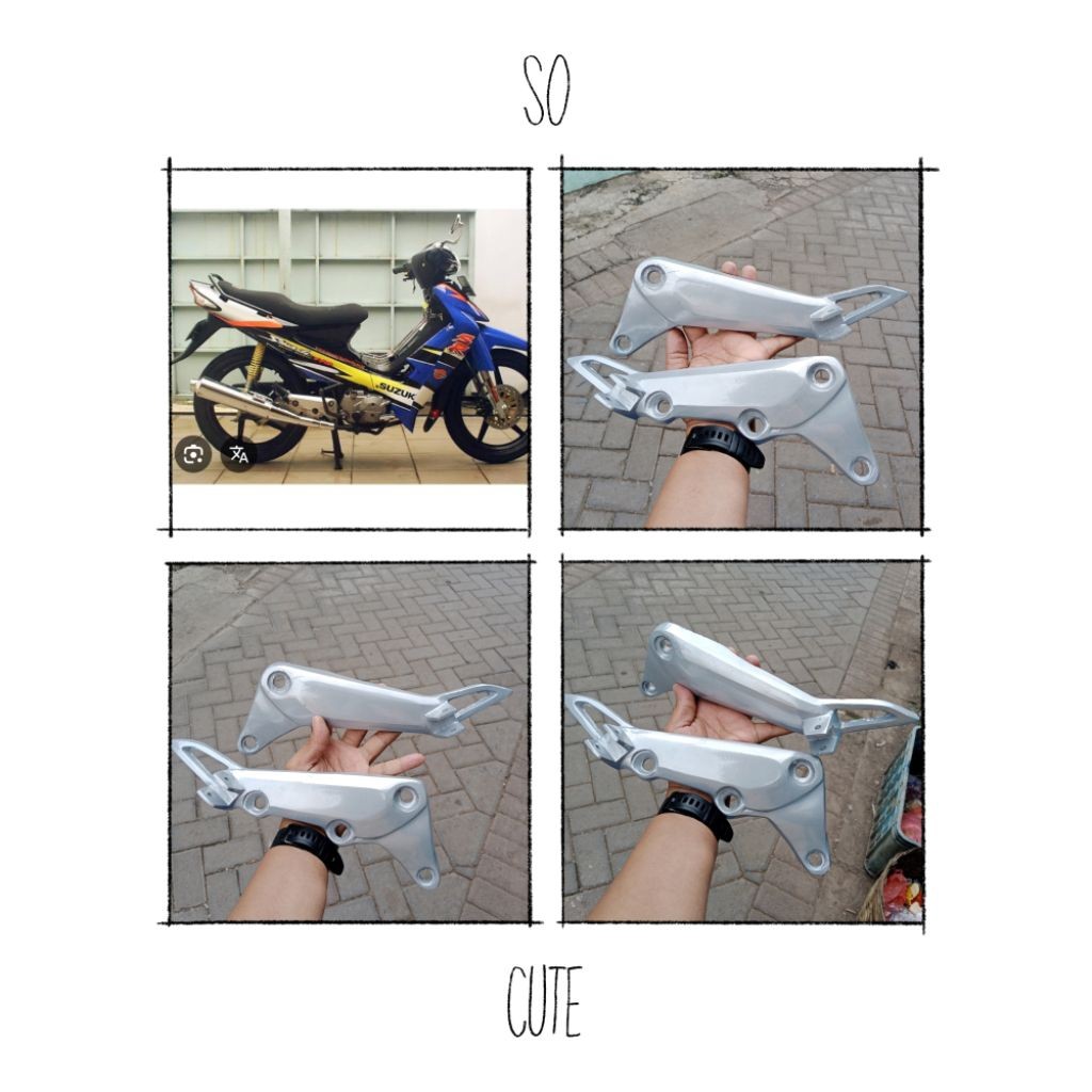 FOOTSTEP BELAKANG SUZUKI SMASH 110 OLD /POWER STEP SMASH OLD /DUDUKAN FOOTSTEP