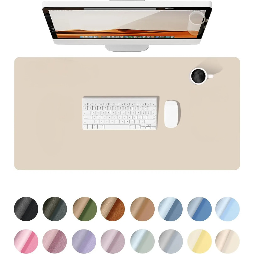 ERIKOLE Large Mouse Pad,Office Desk Mat, Leather Desk Pad Protector, Non-Slip PU Leather Desk Blotte