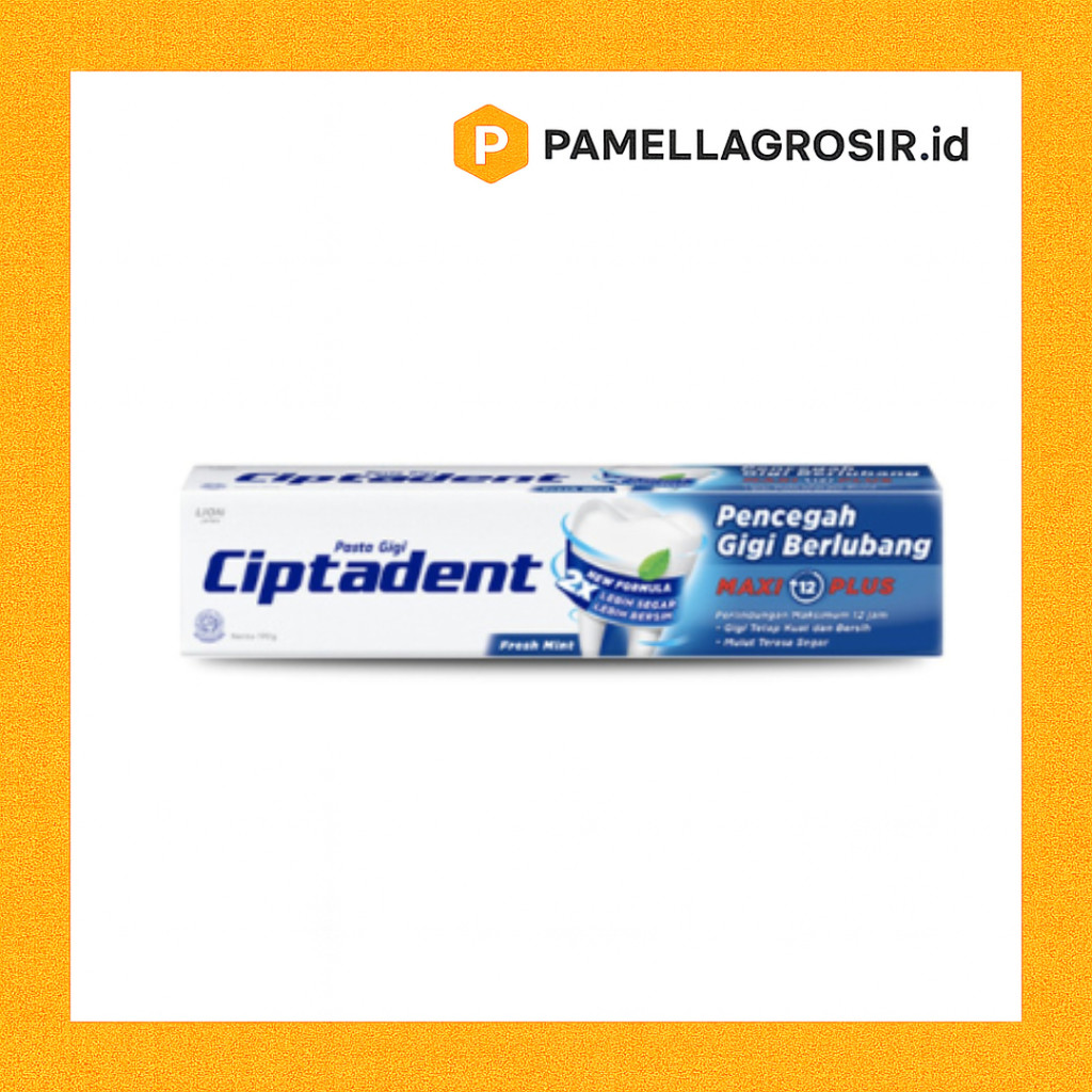 PASTA GIGI CIPTADENT MAXI 12 PLUS 225 GRAM+ 25 GRAM