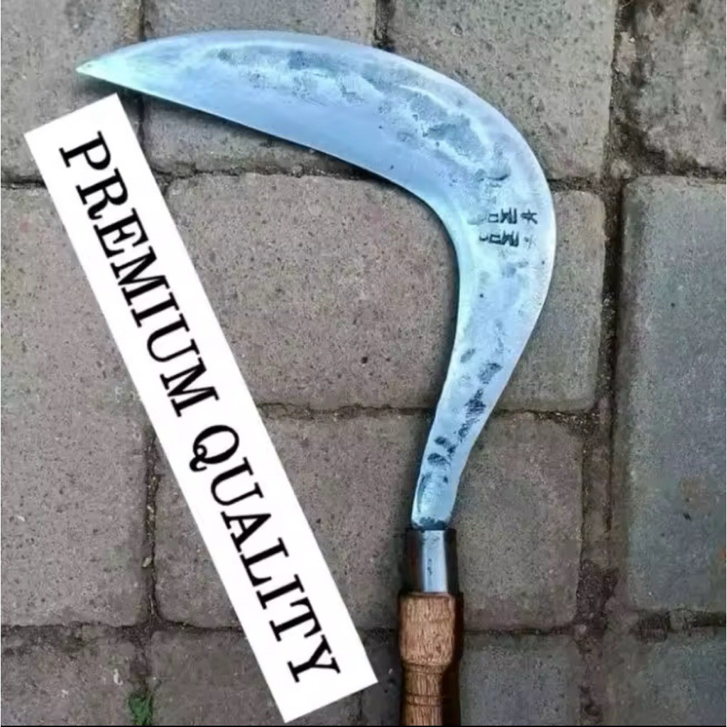 (Asli Dijamin berkualitas) Arit Sabit Jawa Dewi Bintang Bahan Baja Super Asli Tempa sipuh Tajam Taha