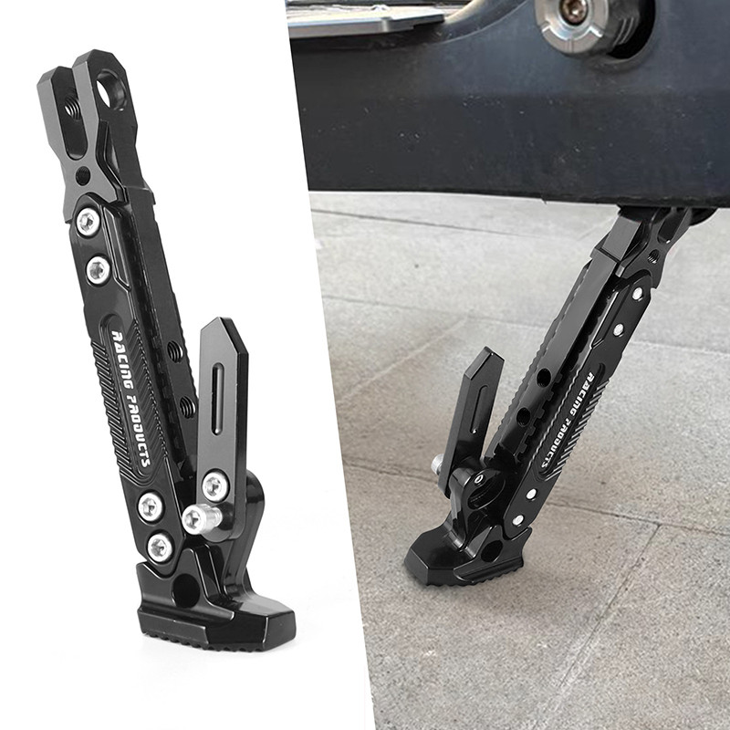 Universial Motorcycle Parking Kick Stand c Aluminum Adjustable For R1200gs Adventure Yamaha Fjr 1300