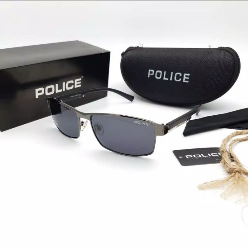 TERMURAHHH NEW PRODUCT Kacamata Fashion Pria POLICE P24 Polarized Full set
