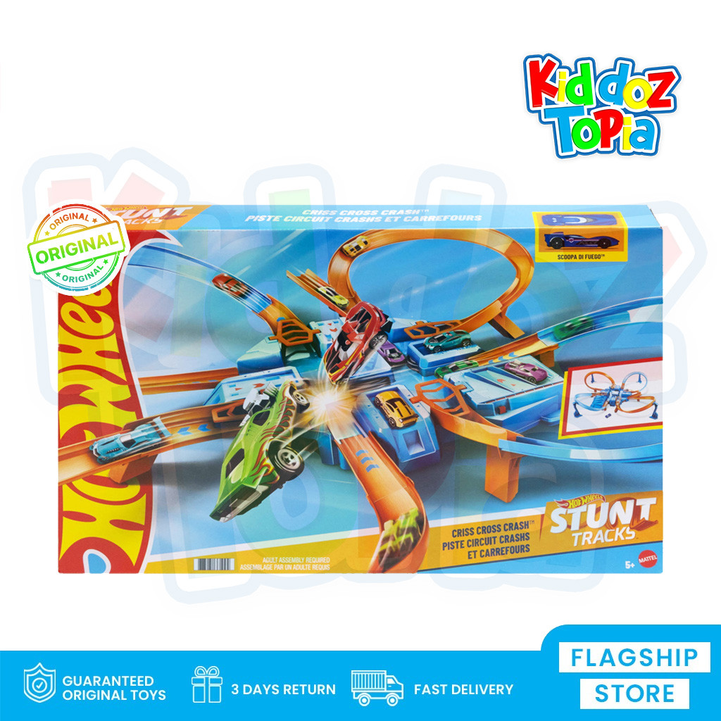 Hot Wheels HOTWHEELS Stunt Track Criss Cross Crash Track Set DTN42 GLC