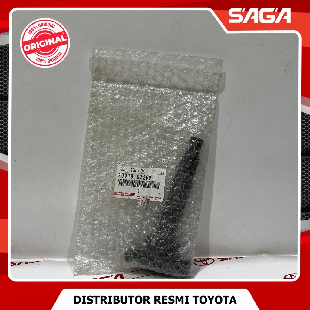 SAGA | Coil Ignition/Koil Pembakaran  Innova Fortuner Hilux  Bensin ori 90919-02260