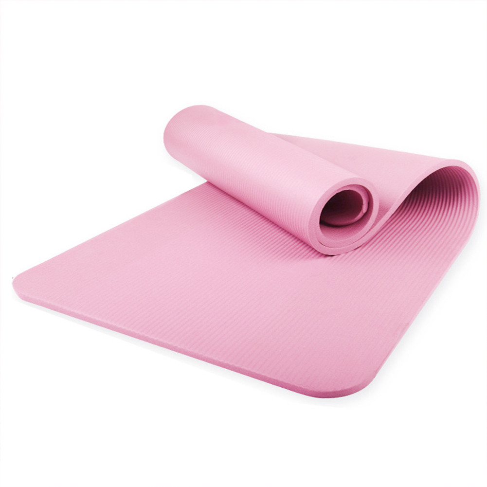 Yoga Mat Pilates Floor Mat 10mm Thick Non Slip Exercise Mat 72x23.8in Yoga Workout Mat Multi-Functio