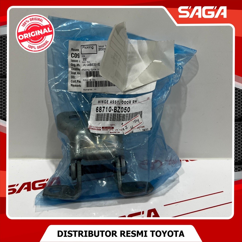 SAGA | Engsel Pintu Mobil Depan Kanan Atas Kiri Bawah Rush Terios 2006-2014 Original 68710-BZ050