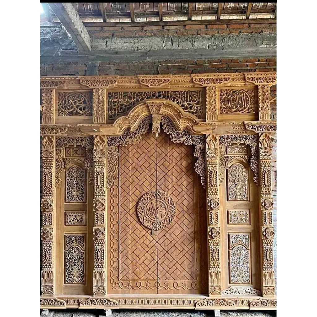 Pintu Gebyok Jepara Kayu Jati | Pintu Motif Nabawi