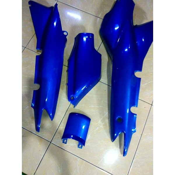 Promo COVER BODY SAMPING SUPRA X LAMA / BODY SUPRA FIT LAMA BIRU / FULL SET COVER BODY BELAKANG HOND
