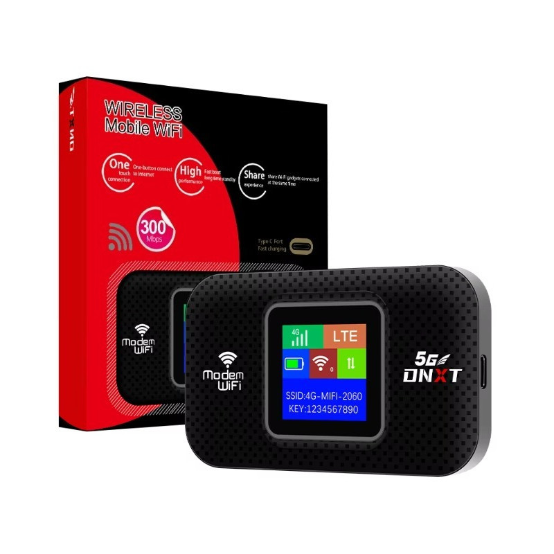 LCD Type-C 4G Pocket WiFi Router Portable Mobile WiFi 4g Router with Sim Card Slot Outdoor Wifi 4g L