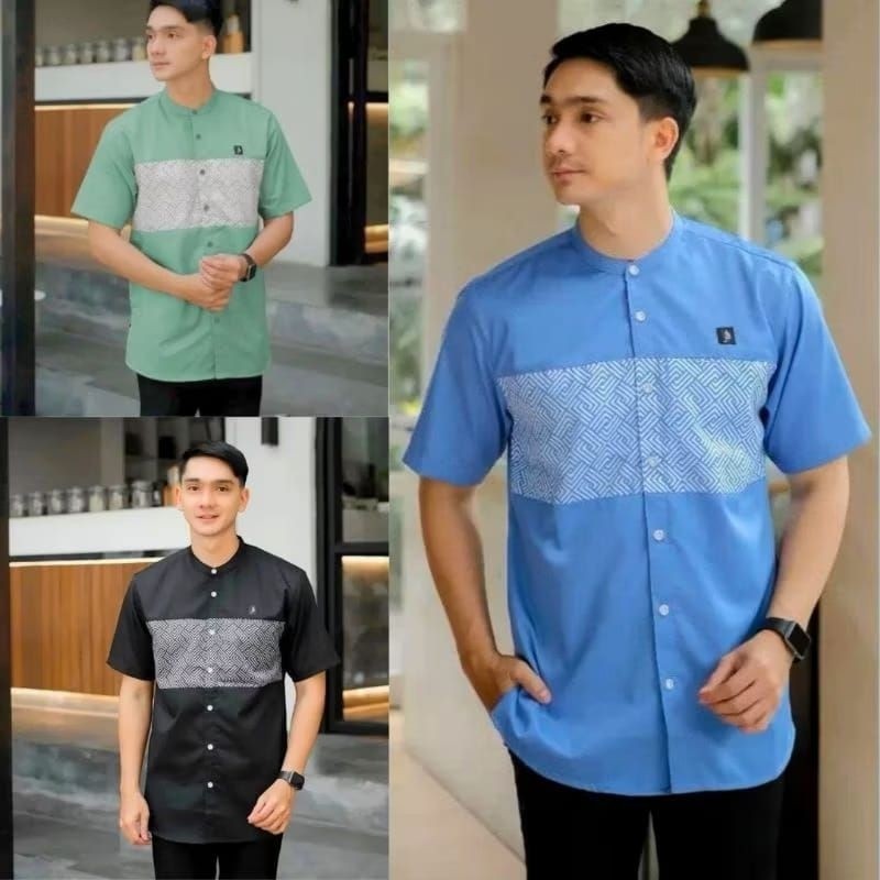 baju koko kautsar lengan pendek baju koko kausar lengan pendek koko dewasa lengan pendek baju koko p