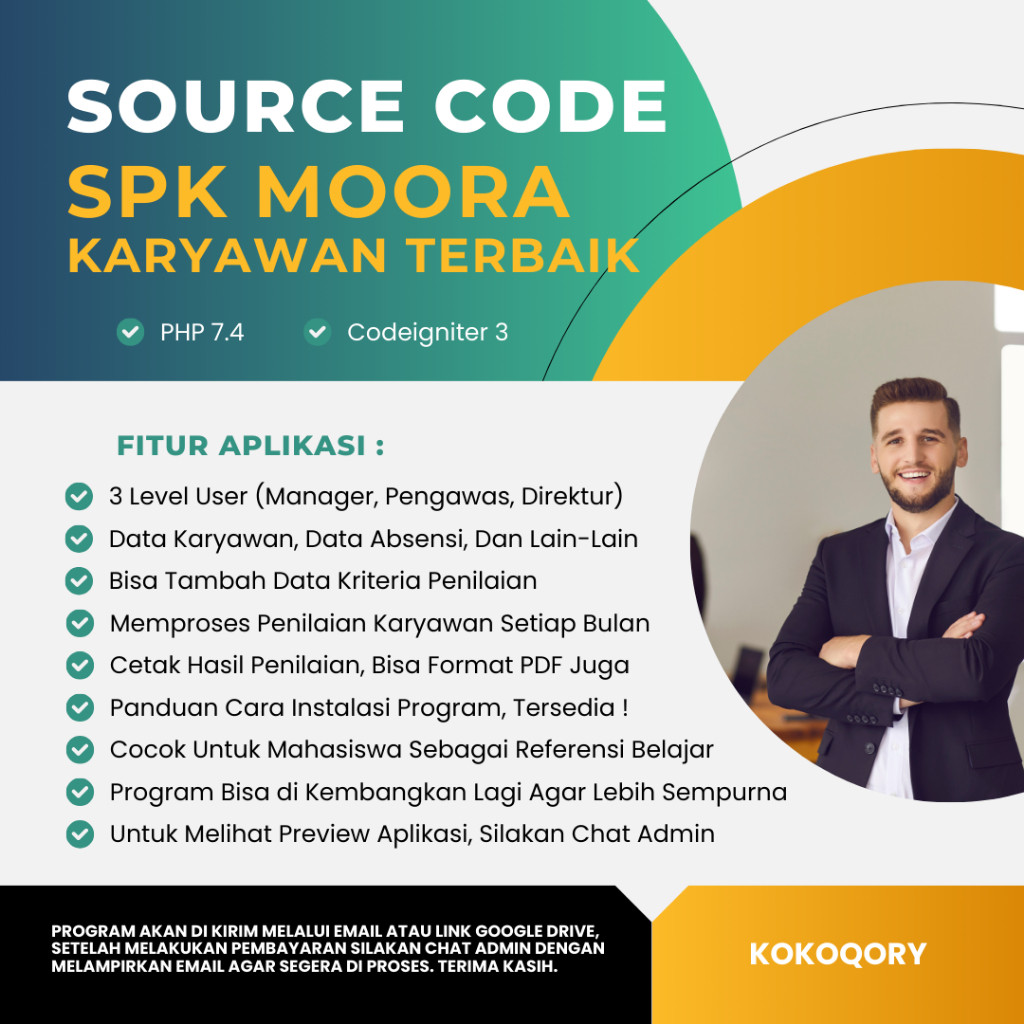 SOURCE CODE SPK MOORA KARYAWAN TERBAIK (CODEIGNITER)