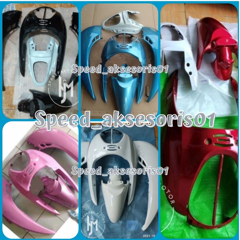 Full body halus Scoopy karbu merah Hitam putih cream 2010 2011 2013