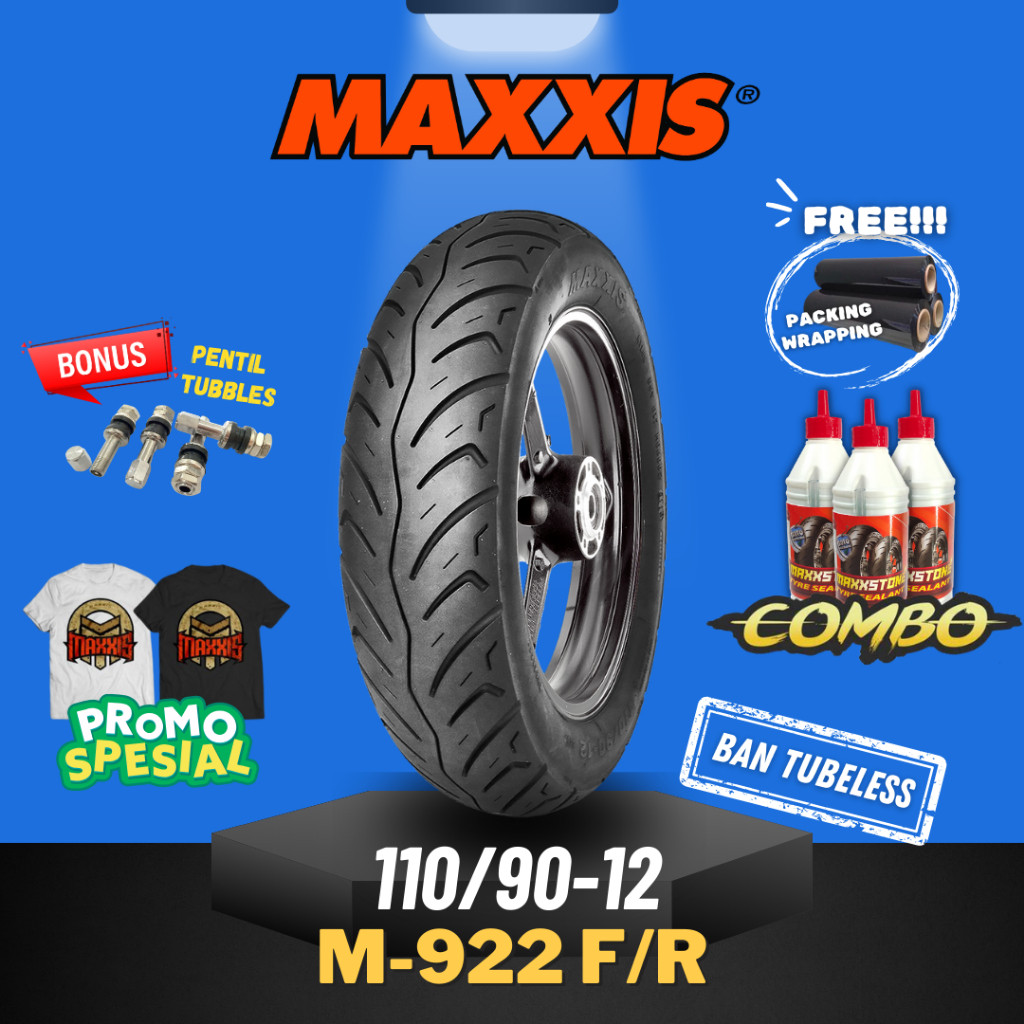 [READY COD] BAN MAXXIS M922 - 110/90-12 / 110-90-12 / BAN TUBELESS 110/90-12 BAN MOTOR SCOPPY / BAN 