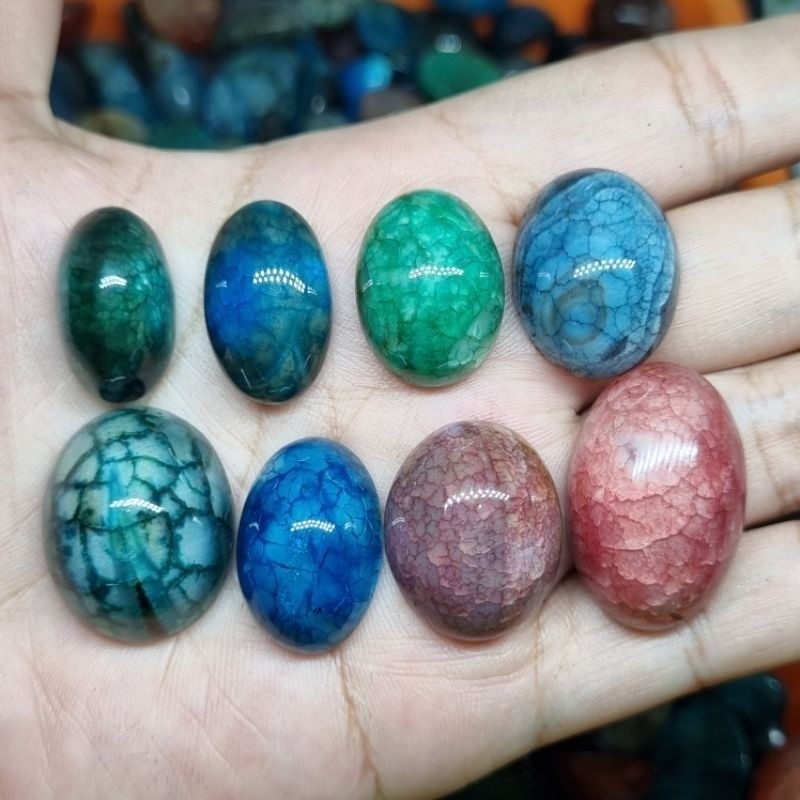 Batu akik pecah seribu / batu akik sisik naga asli natural