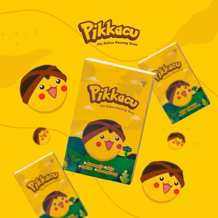 Pikkacu Bakpia kukus Wong Jogja isi 10 Oleh Oleh Khas Jogja - Ori Kacang hija