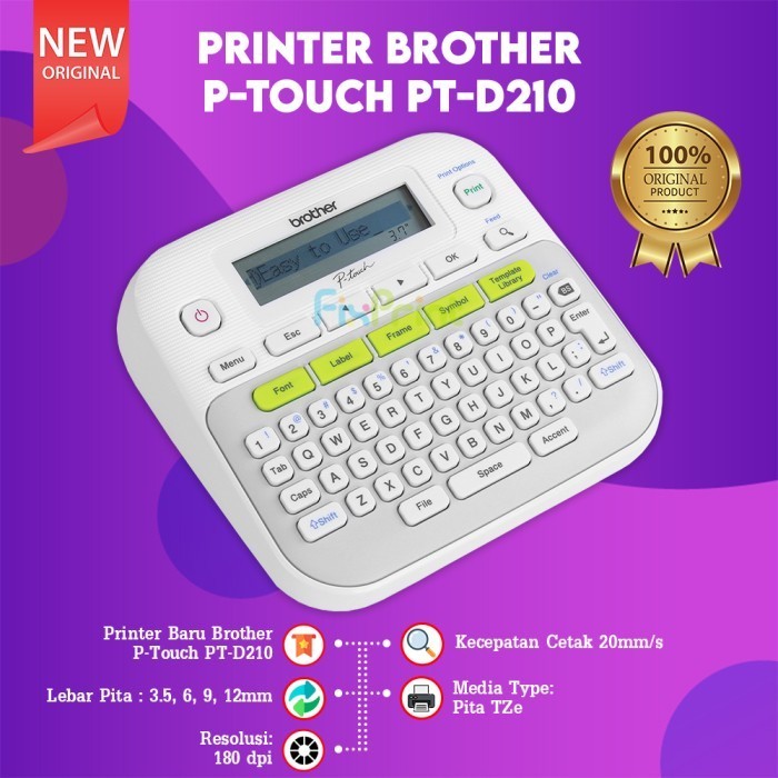 Printer Brother P-Touch PT-D210 D210 Printer Label Maker D 210 D-210 | Printer P Touch PT-M95 M95 La