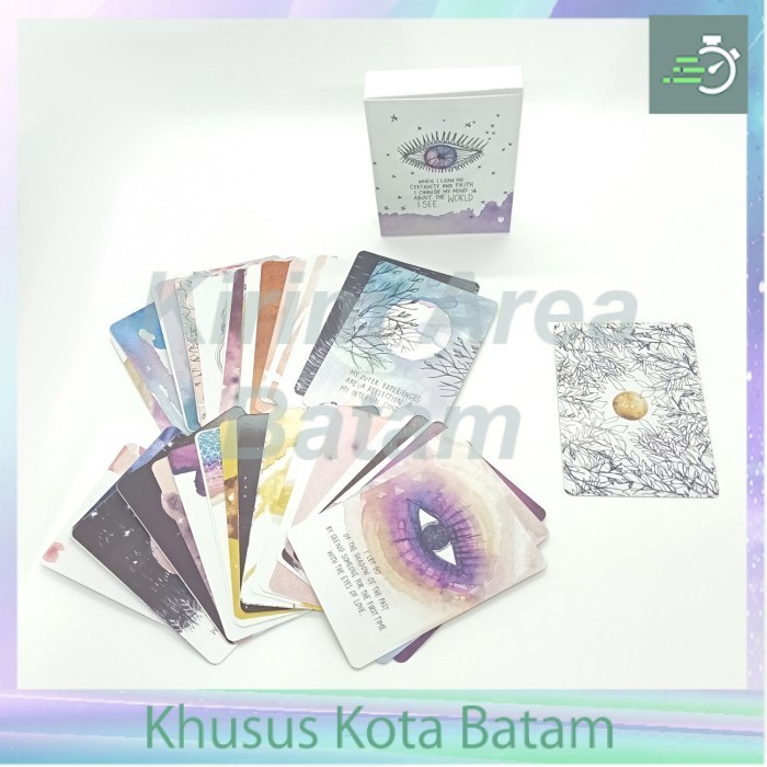 Kartu oracle 52 pcs universe oracle cards
