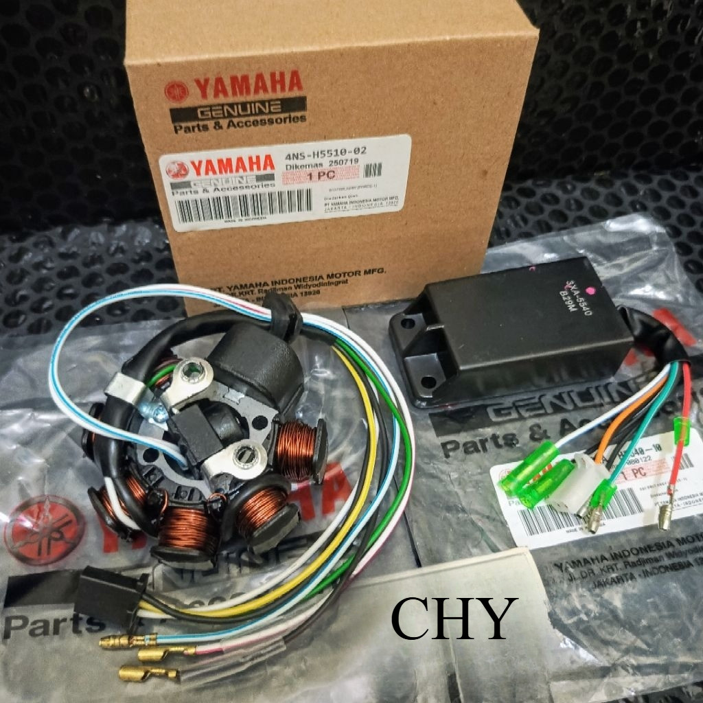 (ORIGINAL)Paket Spull Assy Set + Cdi Unit YAMAHA F1ZR Force One 4NS YGP