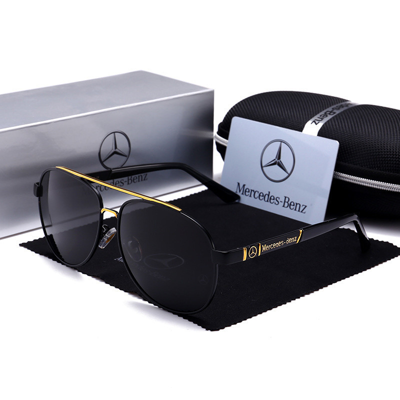 For Mercedes Benz A B C E V R-Class A45 C43 GLA GLC CLA Car Luxury Men Driving Polarized Sunglasses 