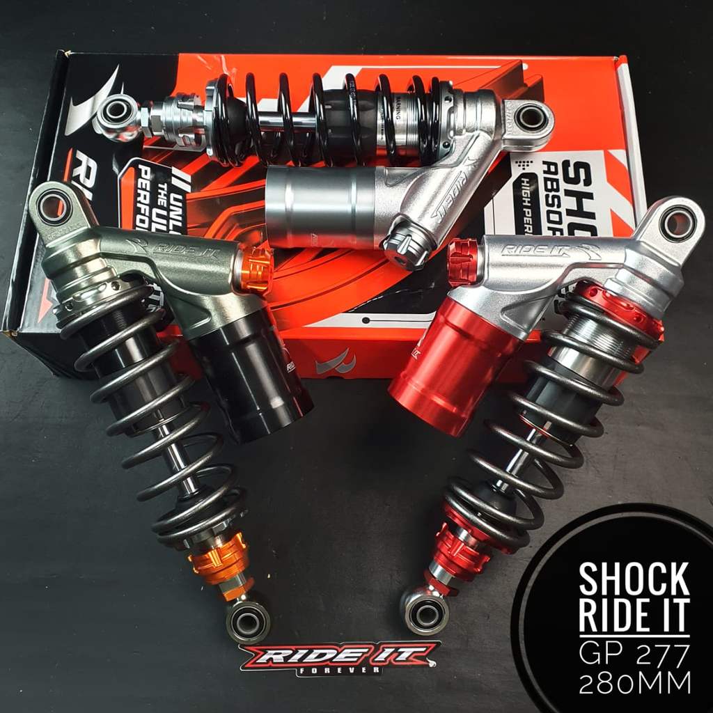 SHOCKBREKER SHOCK RIDE IT GP 277 RDC PRO SERIES DOUBLE KLIK FUNGSI UKURAN 280 MM JUPITER Z VEGA R NE