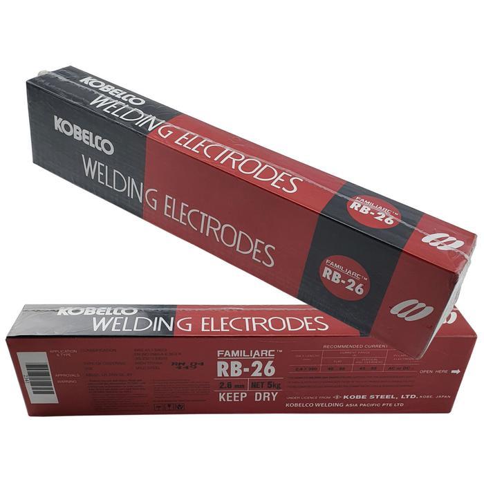 Kawat Las KOBELCO RB26 2.6mm RB 26 2,6mm KOBE STEEL RB26, 5 KG ( KOBELCO )