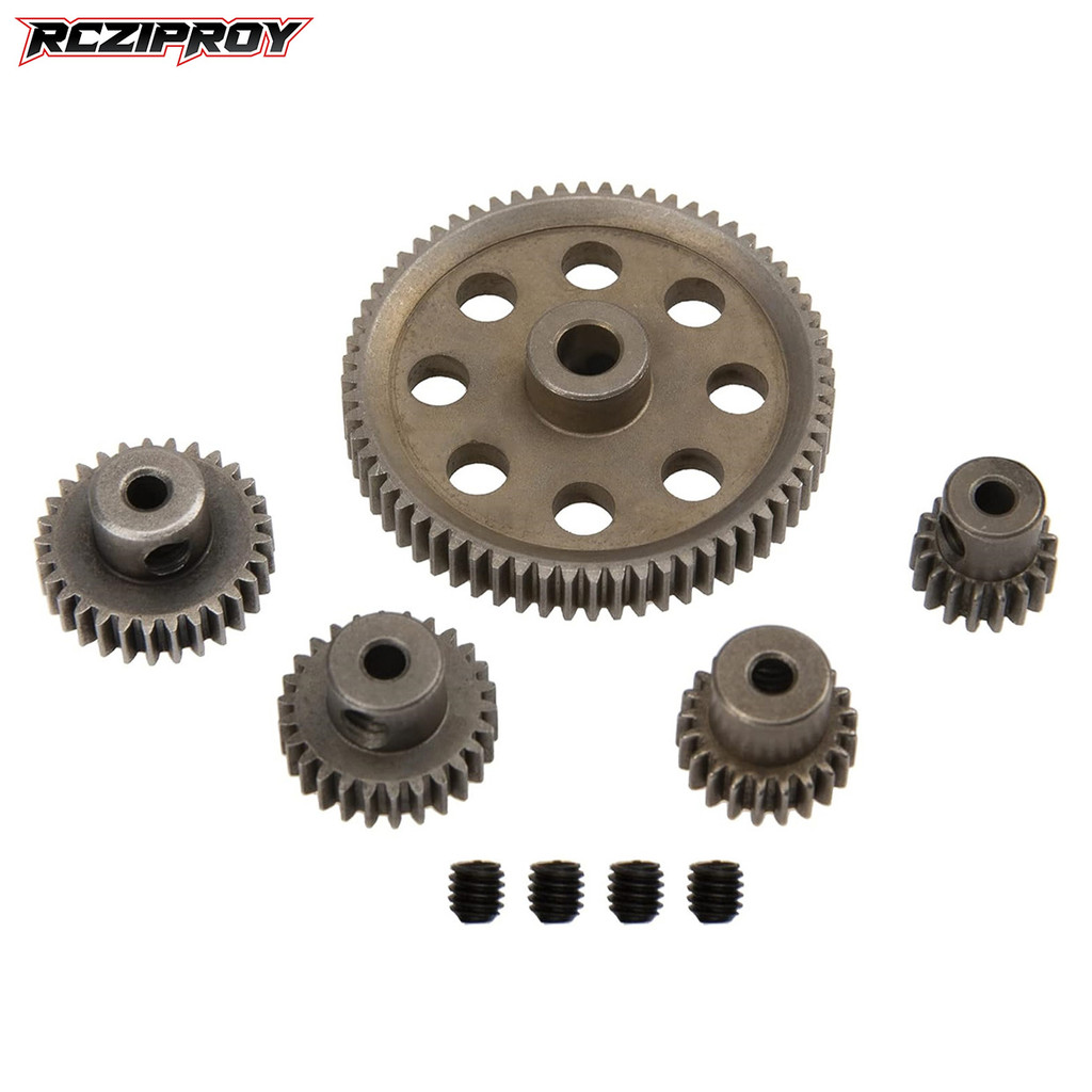 11184 Steel Metal Spur Gear 64T 17T 21T 26T 29T Metal Motor Gear for Redcat EPX HSP 1/10 Monster Tru