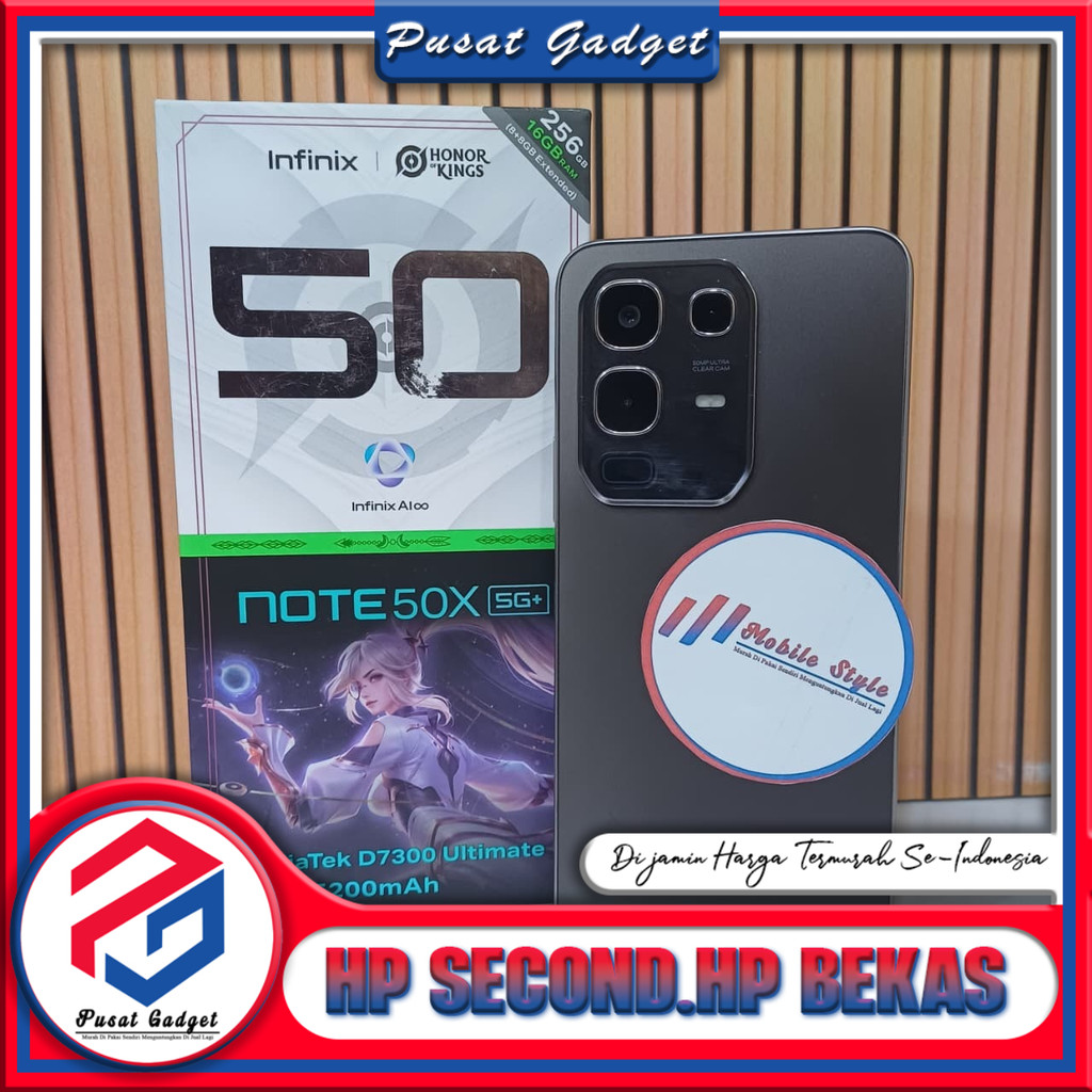 Infinix Note 50X 5G Ram 8 Rom 256GB Second Pusat Gadget