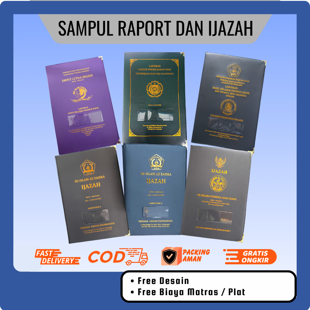 Sampul Raport, Rapor, ijazah sd, smp, sma HOTPRINT
