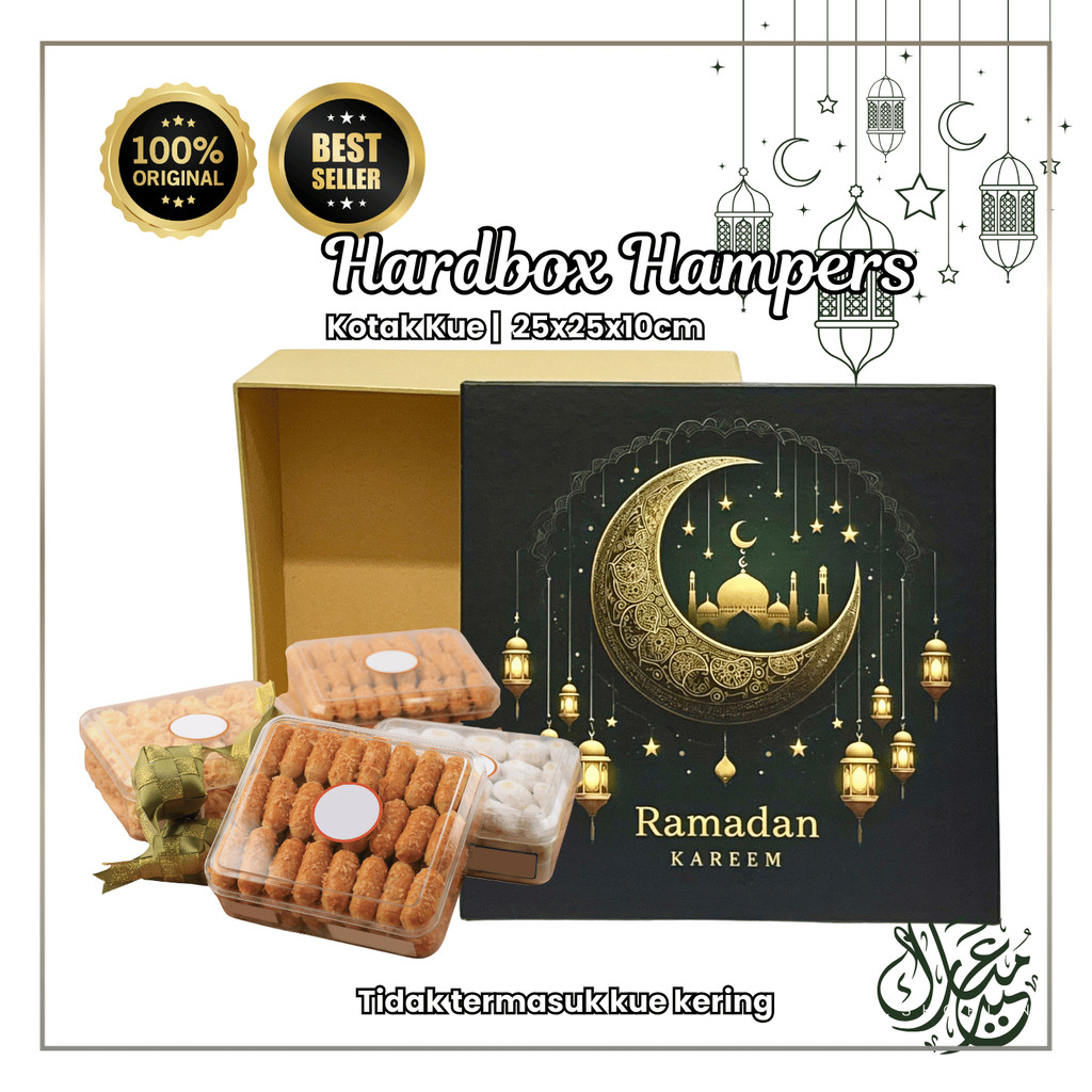 Hard Box Standard 25x25x10cm | Kotak Kue Imlek IDUL FITRI NATAL | Box Lapis Legit