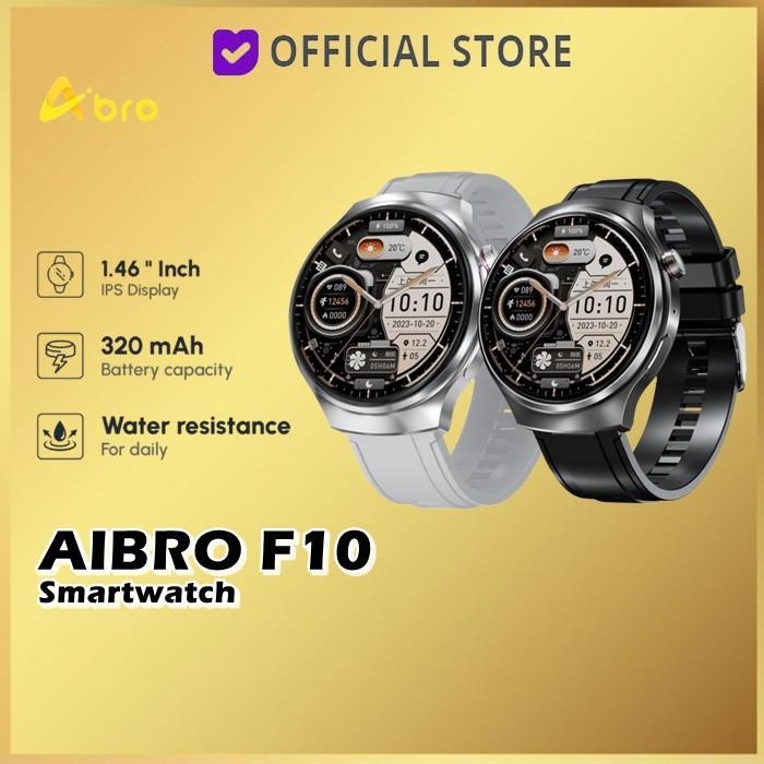 Aibro F10 Smartwatch Jam Tangan Olahraga Sport IPX67 Smart Watch Water Resistance F-10 - Black