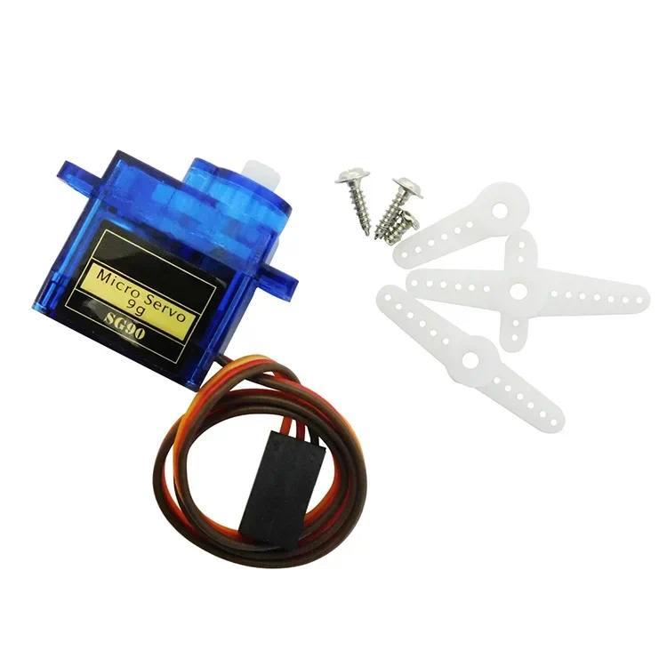 3/5/10/20/50/100PCS/Lot SG90 360 Servo 9g Steering Gear 25cm Servo Steering Gear For RC Helicopter A