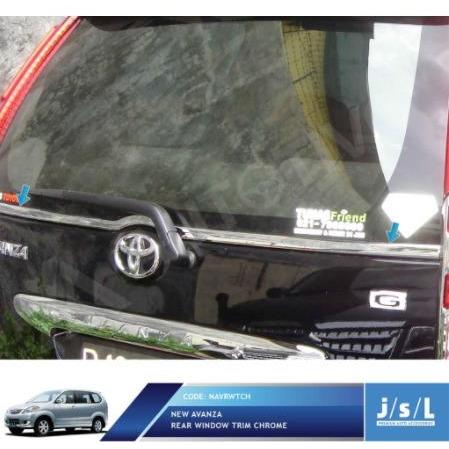 JSL Lis Kaca Belakang Avanza Xenia Rear Window Trim Chrome