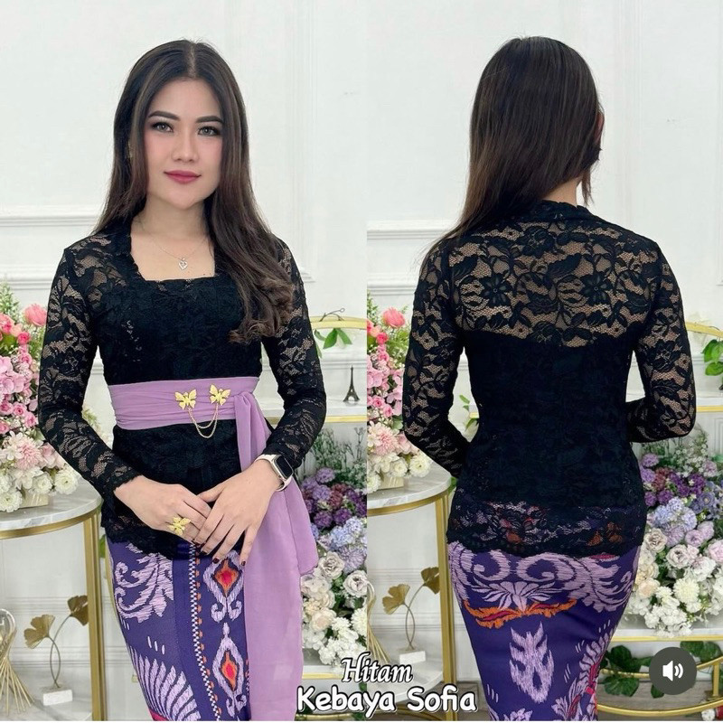 (TERLARIS)Kebaya Brokat Jadi  Sofia /Kebaya Bali Modern Kutubaru Modern / Kebaya Kutubaru | Kebaya B