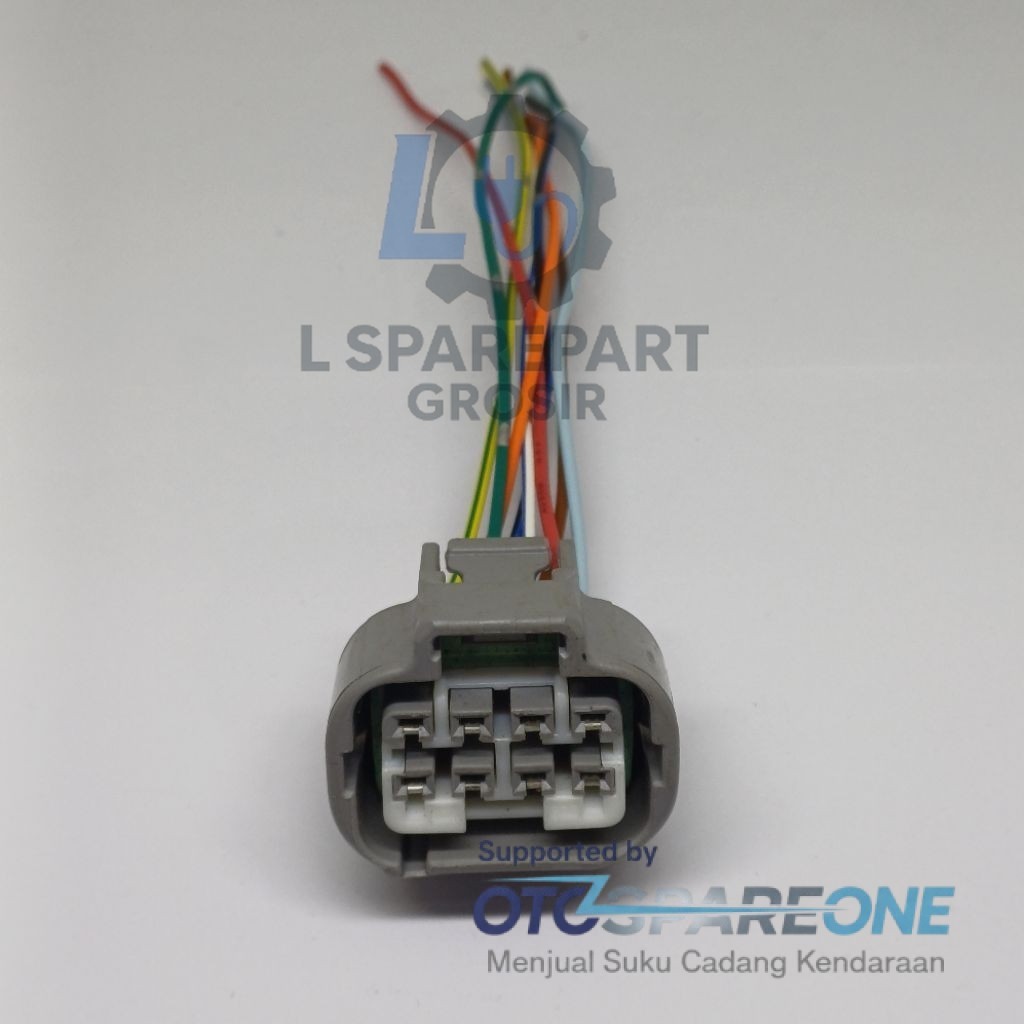 SOCKET SOKET KABEL HEADLIGHT HEADLAMP 8 PIN LEXUS CAMRY INNOVA VENTURER FORTUNER VRZ SRZ ORIGINAL