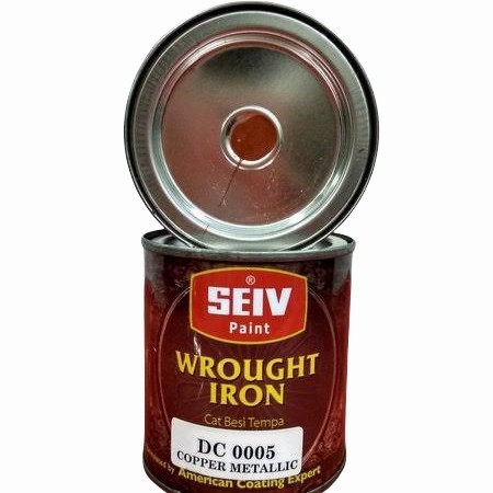 Seiv Paint Cat Pagar Cat Besi Tempa DC 0005 Copper ( Tembaga ) Metallic Kemasan Kecil Isi 250cc