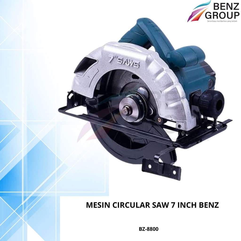 Benz Werkz Mesin Potong Kayu 7 inch / Circular Saw 7" Low Watt / Mesin Circle 7 inch 900watt / Mesin