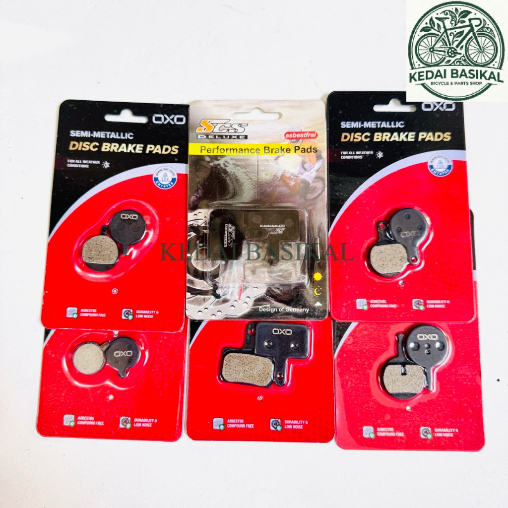 [KEDAI BASIKAL] Kampas Rem Cakram Mekanik / Hidrolik Sepeda OXO Pacific SP-G503 BK / Mechanical / Hy